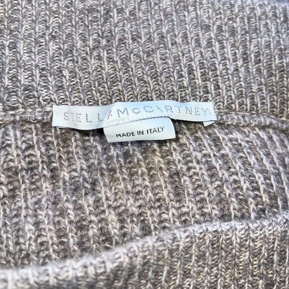 Stella McCartney Cashmere-Wool Fringe-Hem Midi Skirt, Beige Sz.44 or M - Picture 8 of 11